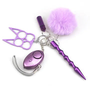 Metal Cat Ear Self Defense Keychain